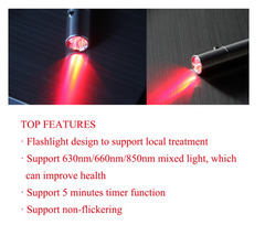 Red Light Therapy Flashlight